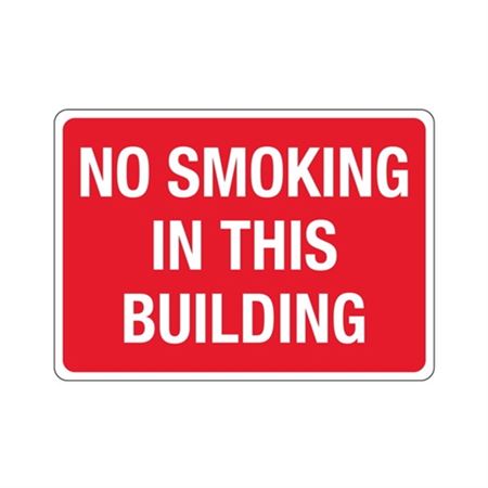 No Smoking In This Building Sign